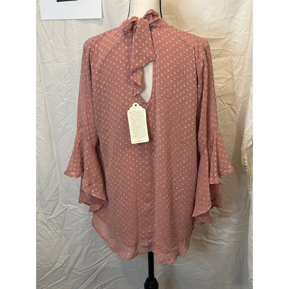 NWT Large blush boho chic blouse - Picture 4 of 4